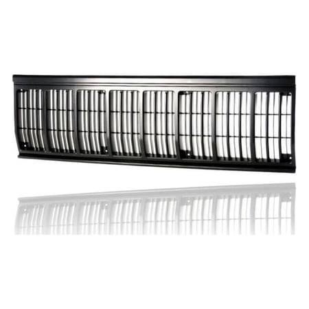 Grille - Compatible/Replacement for '91-96 Jeep Cherokee/Wagoneer - Black Frame Insert - 55034044