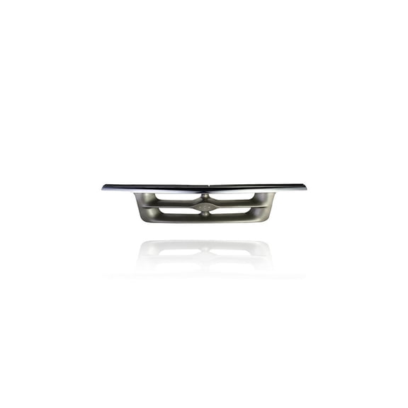 Grille - Compatible/Replacement for '95-97 Ford Ranger - Chrome Frame Gray Insert, With Emblem Provision - F57Z8200H