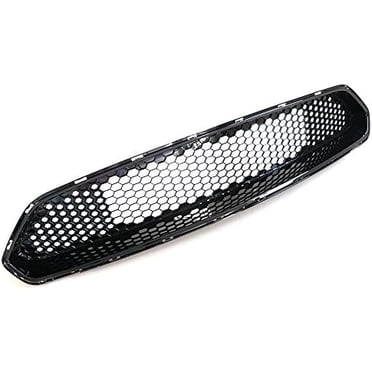 MRSOCAL Front Upper Mesh Grille For 2015-2017 Ford Mustang - Unpainted Black ABS