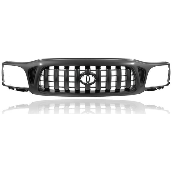 Grille - Cooling Direct Fit/For 5310004250C0 01-04 Toyota Tacoma (Without S-Runner Model Only) - Black - With Emblem Provision Fits select: 2003-2004 TOYOTA TACOMA XTRACAB