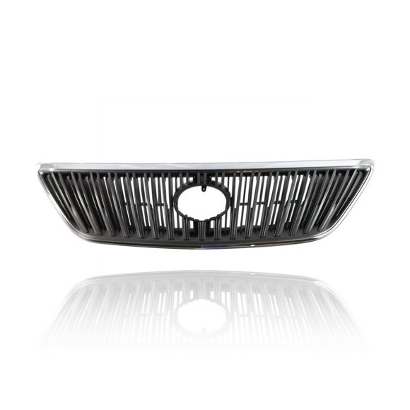 Grille - Cooling Direct Fit/For 5310148071 04-06 Lexus RX330, 07-07 RX350 Japan-Build - Chrome/Painted, Black, With Emblem Provision