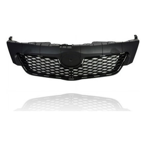Grille - Cooling Direct Fit/For 5311102450 09-10 Toyota Corolla USA/Japan-Build - Front, Matte Black, With Emblem Provision - CAPA