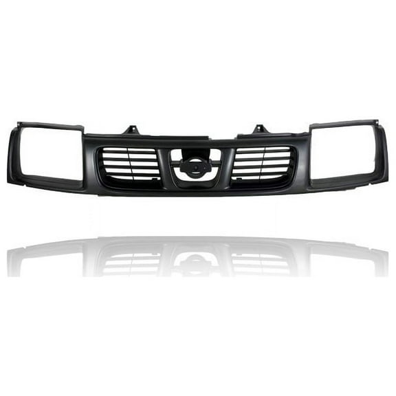 Grille - Cooling Direct Fit/For 623103S500 98-00 Nissan Frontier Standard - Front, Gray, Without Chrome, With Emblem Provision
