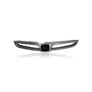 Grille - Cooling Direct Fit/For 71121SDAA10ZA 06-07 Honda Accord Sedan/Hybrid - Silver/Black CAPA- Certified - With Emblem Provision