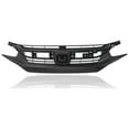thumbnail image 1 of Grille - Cooling Direct Fit/For 71121TBAA01 16-18 Honda Civic-Sedan, 16-18 Coupe - Matte-Gray - Textured - With Emblem Provision Fits select: 2016 HONDA CIVIC LX, 1 of 3