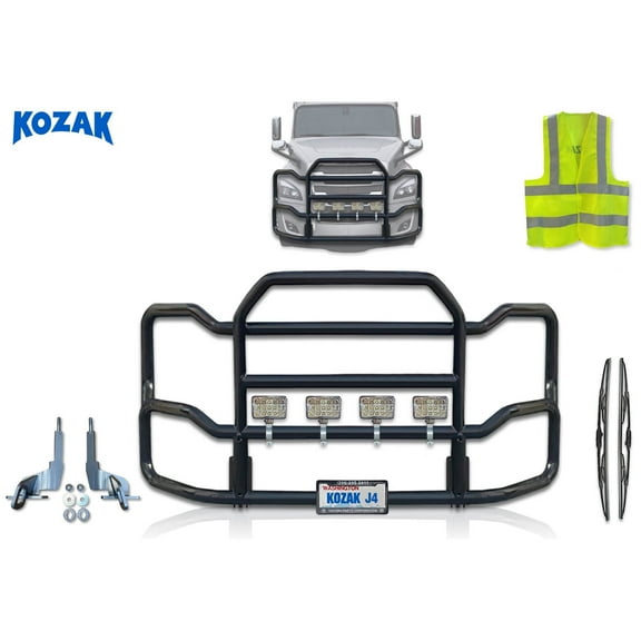 Grille Deer Moose Bumper Guard  Freightliner Cascadia 2018-2024 - Black