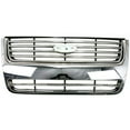 thumbnail image 1 of Grille For 06-10 Explorer Sport Utility Chrome Shell w/ Black Insert Plastic Fits select: 2006-2010 FORD EXPLORER XLT, 1 of 9