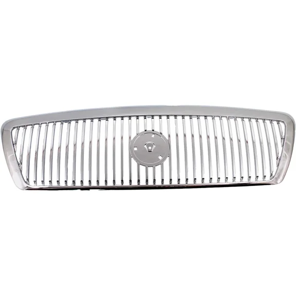 Grille For 2003-2005 Mercury Grand Marquis Monotone Chrome Shell and Insert
