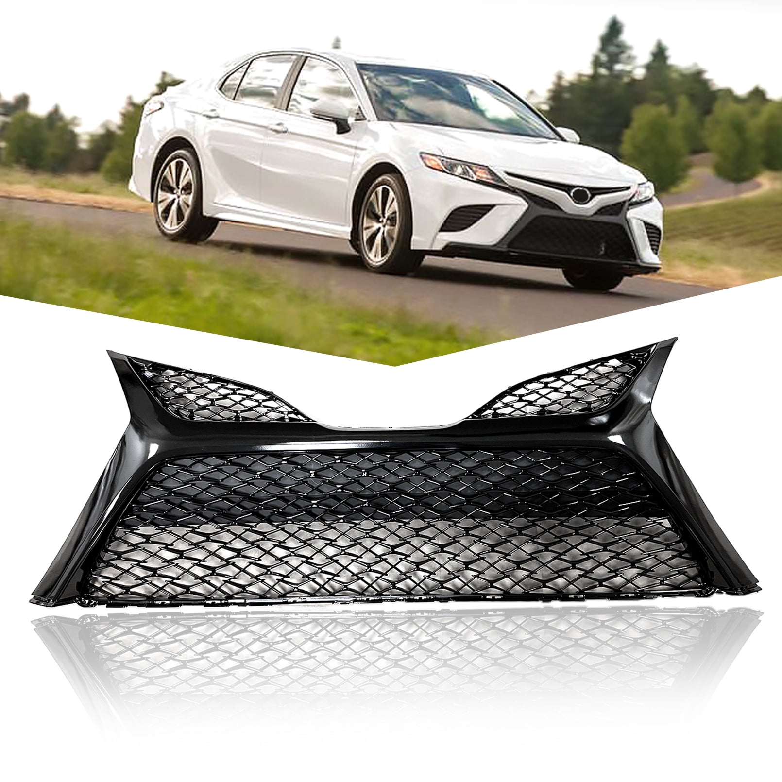Grille For 2018 2019 2020 Toyota Camry SE XSE Front Bumper Lower Grille ...