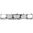 thumbnail image 1 of Grille For 93-97 Nissan Pickup Chrome Shell w/ Gray Insert Plastic, 1 of 5