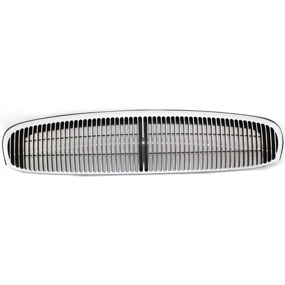 Grille For 97-2004 Buick Park Avenue Chrome Shell w/ Black Insert Plastic
