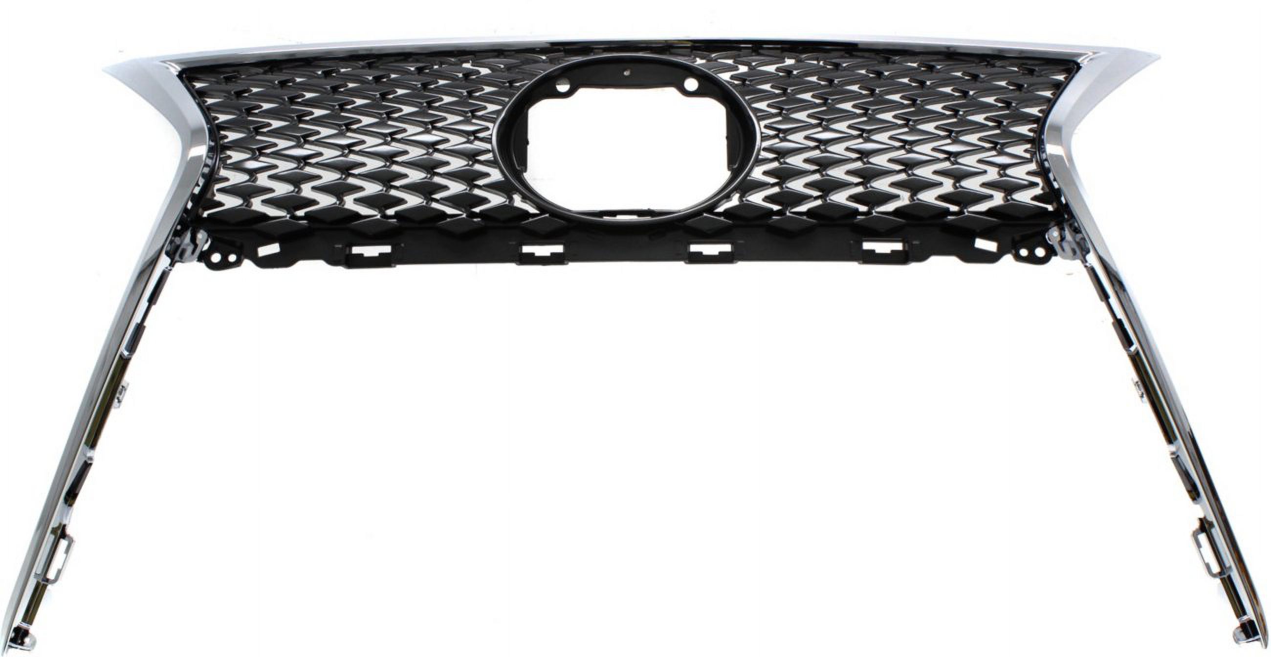 F Sport Front Bumper Grille For 2014-2016 Lexus IS250 IS350 - Chrome & Black Style