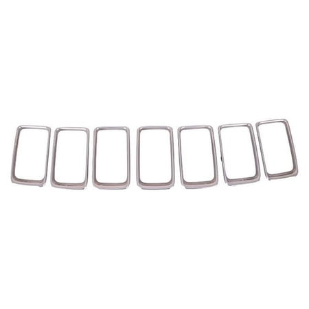 Grille Molding Code Mad for 2014-2016 Jeep Grand Cherokee, Chrome Satin Nickel