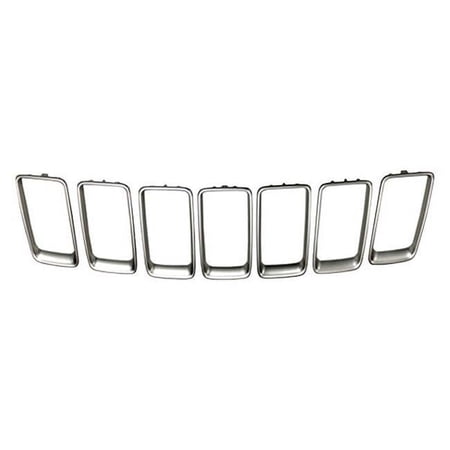 Grille Molding Code Muk for 2014-2016 Jeep Grand Cherokee Capa, Silver