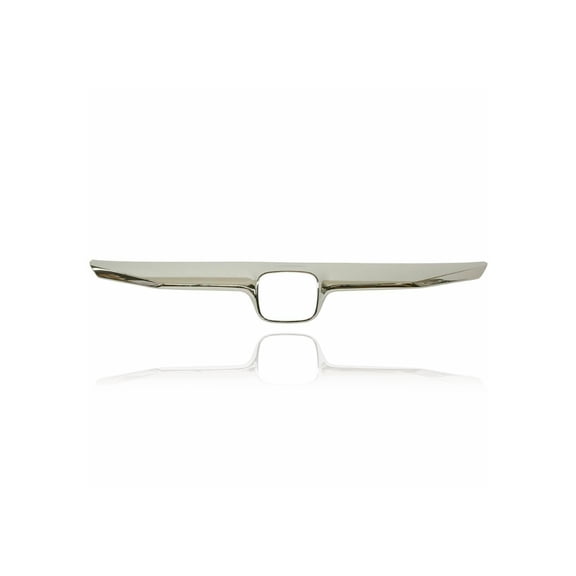 Grille Molding - Compatible/Replacement for '09-11 Honda Civic/Hybrid Sedan DX/LX/LXS/EX/EXL - Main Emblem Trim, Chrome, 71122SNAA50, CAPA