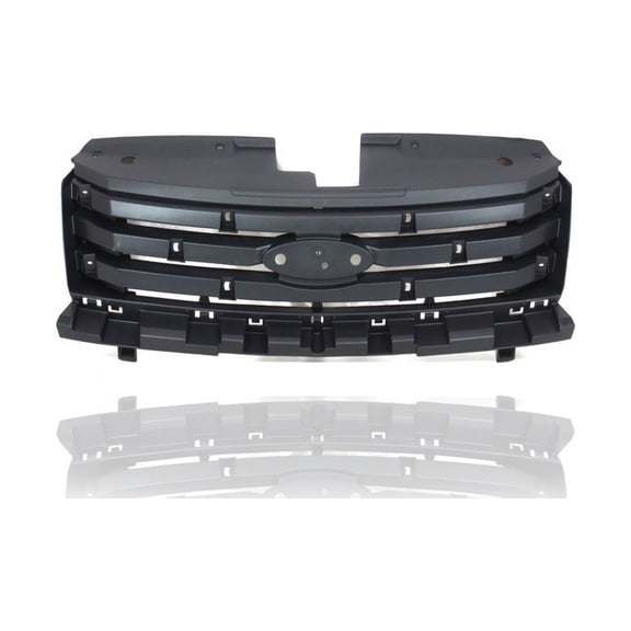 Grille Mounting Panel - Compatible/Replacement for '08-09 Ford Taurus X - Reinforcement, Matte Dark Gray, Emblem Provision - 8F9Z8A284A