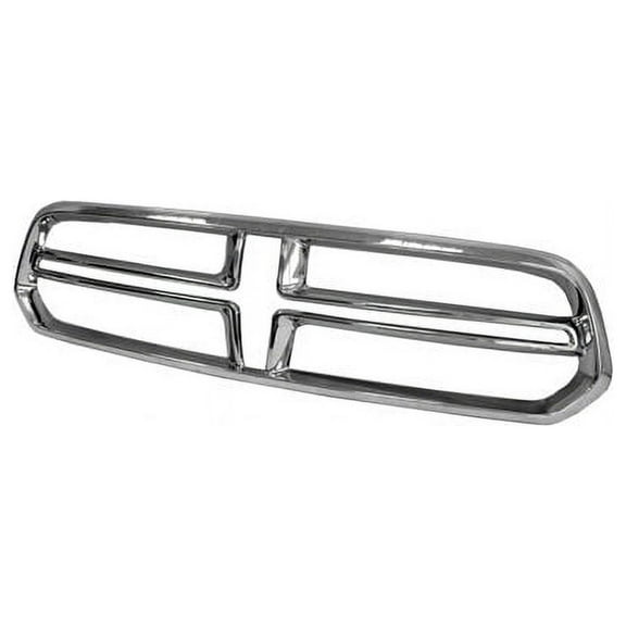 Grille Surround Shell - Chrome - Compatible with 2014 - 2019 Dodge Durango (Excludes 2018-2019 S.R.T and RT Models) 2015 2016 2017