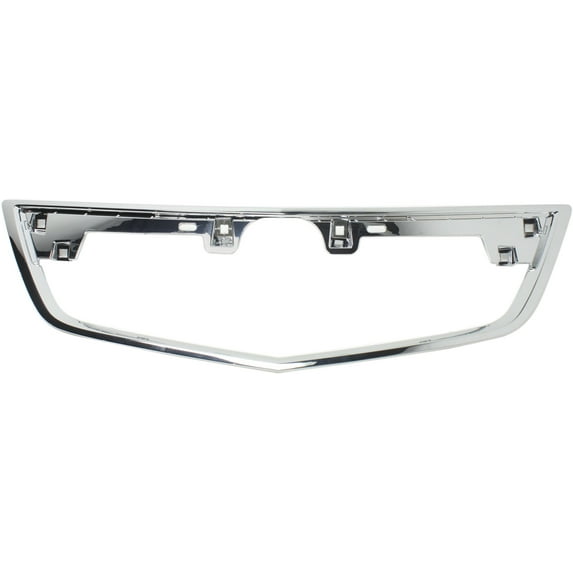 Grille Trim Compatible with 2012-2014 Acura TL Center Chrome
