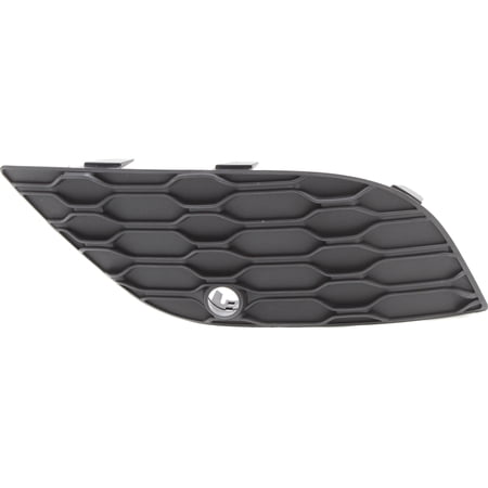 Grille Trim Compatible with 2017-2021 Jeep Grand Cherokee Left Driver Textured Black