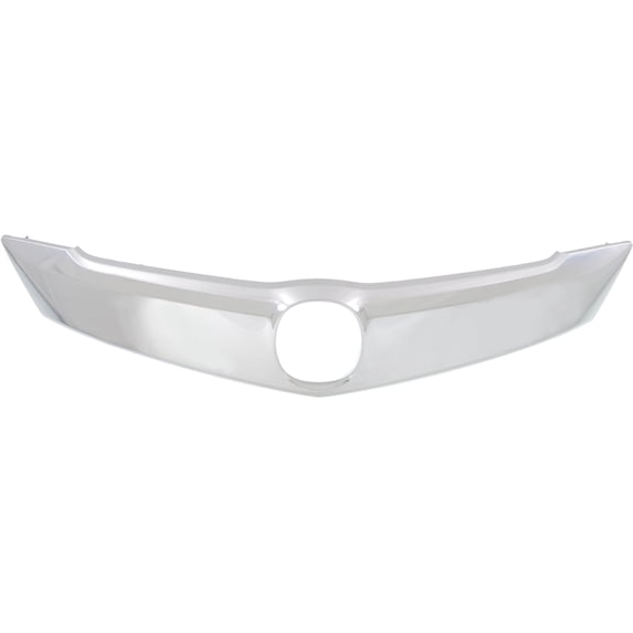 Grille Trim Compatible with ACURA TLX 2015-2017 Upper ABS Satin Nickel
