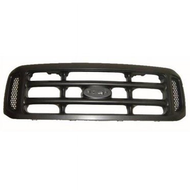 AMPLETHINK Black Mesh Grille Assembly For 1998-2000 Ford Ranger 2WD – Direct Replacement FO1200344