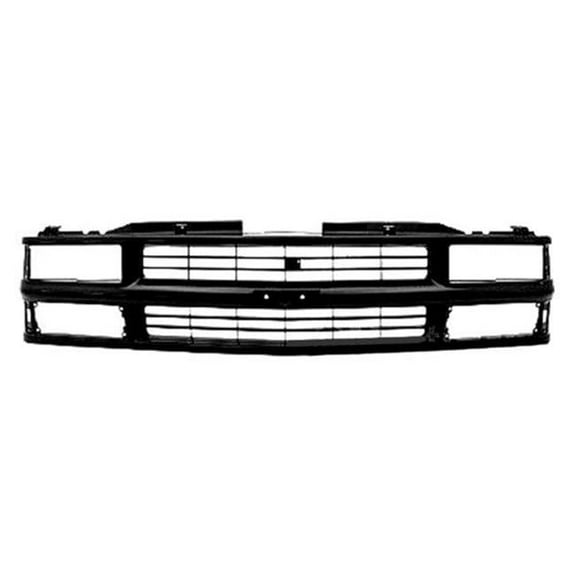 Grille with Compact Type Headlamp for 1994-2002 Chevy C-K Pickup, Black