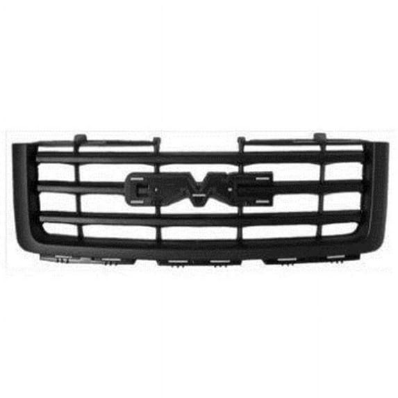 Grille with Frame for 2007-2013 Denali Sierra 1500, Matte Black & Black
