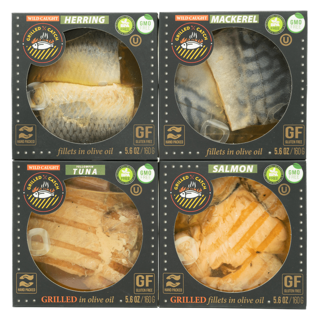 Grilled Catch Seafood Sampler Variety Pack (Sampler) Wild Mackerel