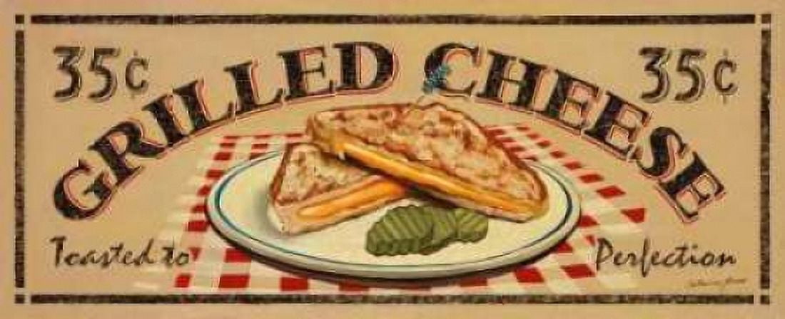 Grilled Cheese Canvas Art - Catherine Jones (10 x 20)