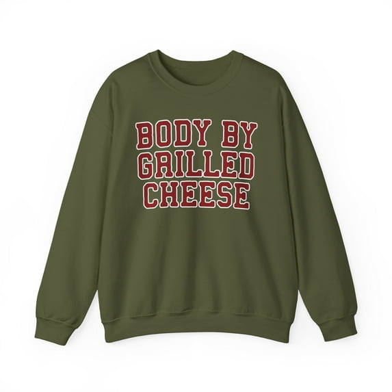 Grilled Cheese Sweatshirt Gifts Crew Neck Shirt Long Sleeve Unisex