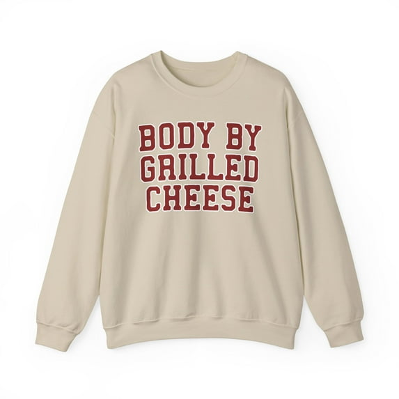 Grilled Cheese Sweatshirt Gifts Crew Neck Shirt Long Sleeve Unisex