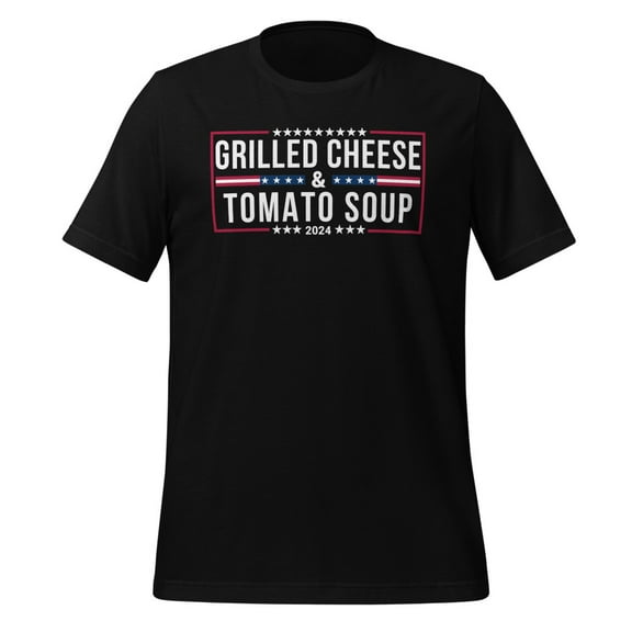 Grilled Cheese and Tomato Soup Shirt, Unisex, Food Lover, Classic Comfort, Funny Foodie Shirt, Funny Soup Season Shirt, Foodie Fashion (Black, M)