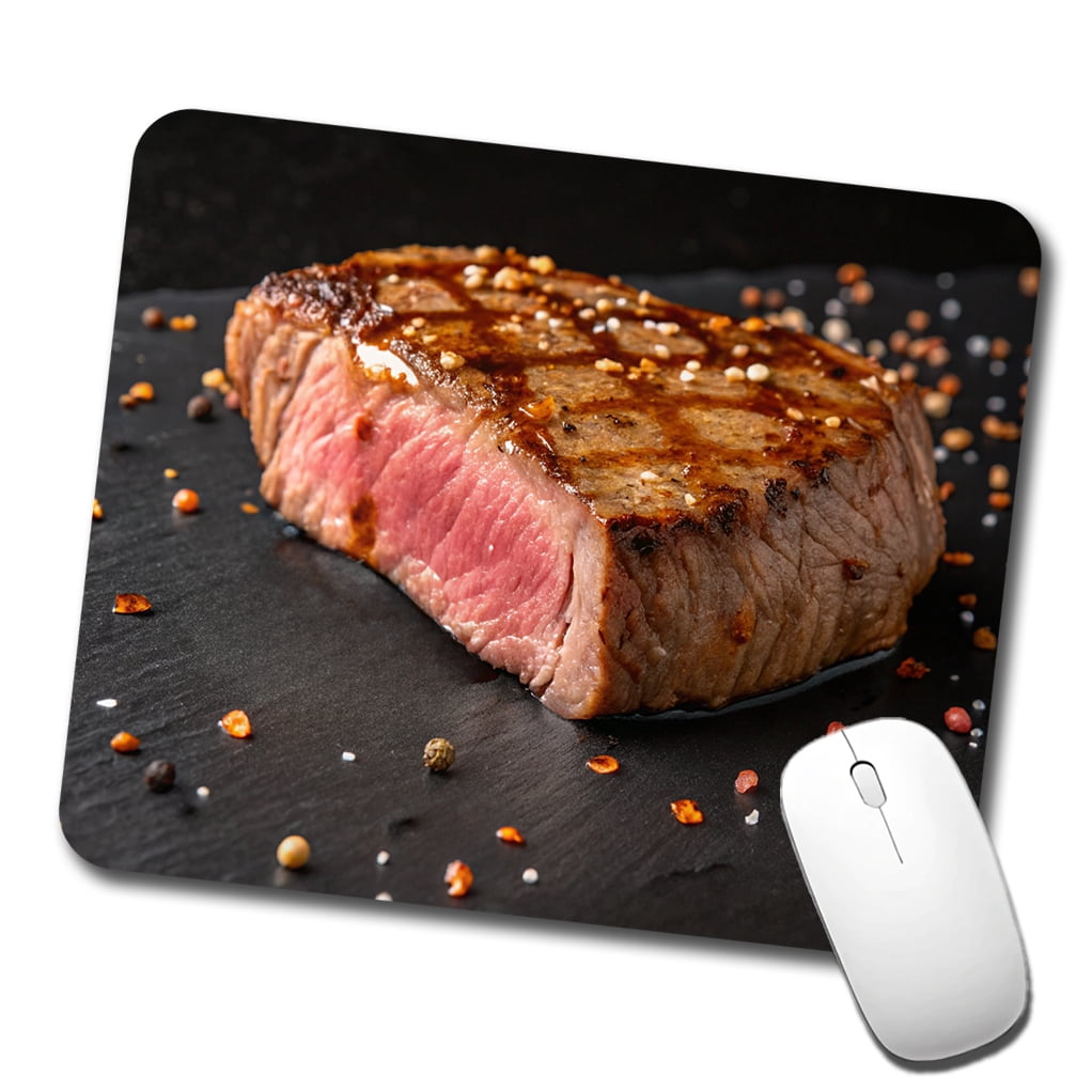 Grilled Juicy Steak Filet Mouse Pad Low Profile Gaming Mat - Walmart.com