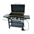 thumbnail image 1 of Griller's Choice Propane Gas Griddle with Hinged Hood, Integrated Wind Guards, Front Grease Management, 4 Shelves, 1 of 7