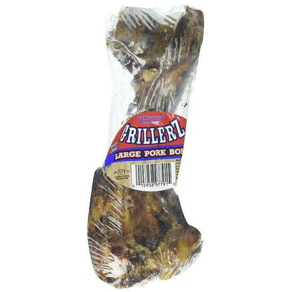 Grillerz Pork Bone Dog Treat [Dog, Treats Packaged] Large - 1 count
