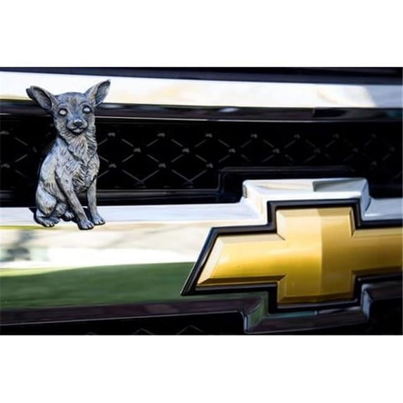 Grillie Chihuahua-N Chihuahua Antique Nickel Ornament, 4.625 x 2.625 in.