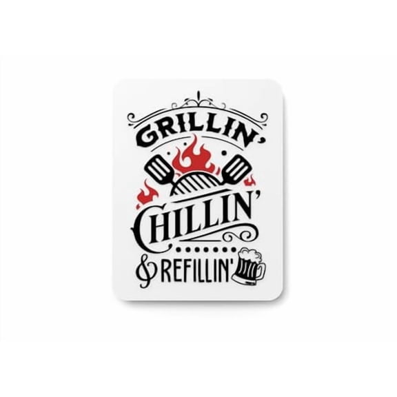 Grillin Chillin Sign Relaxed BBQ Wall Decor
