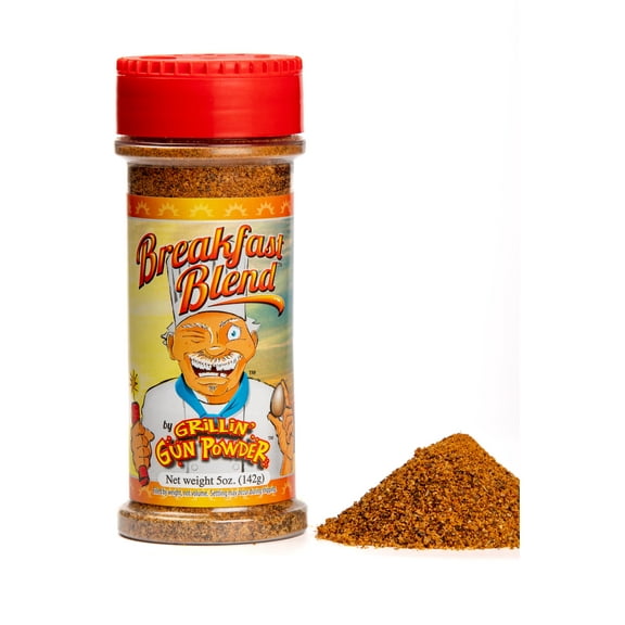 Grillin' GunPowder Breakfast Egg Seasoning 5.0oz Low Sodium