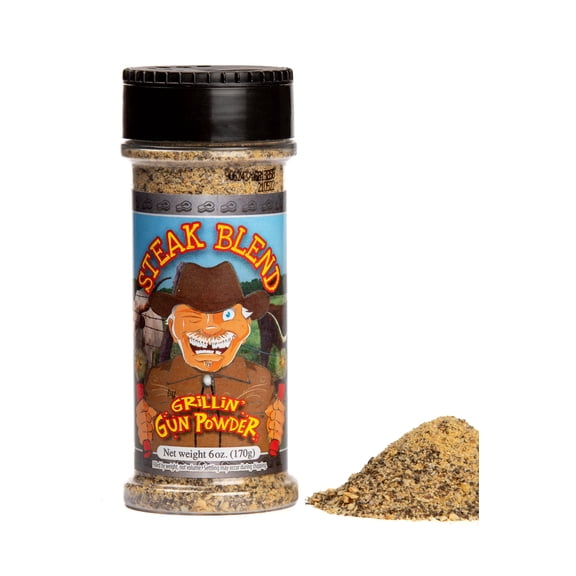 Grillin' GunPowder Steak Seasoning 6.0oz