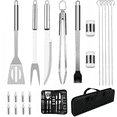 thumbnail image 1 of ArooickT Grill Tools Set,20 Pieces Stainless Steel Grill Kit with Case, Barbecue Utensil Tool, 1 of 7