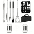 thumbnail image 1 of ArooickT Grill Tools Set,7 Pieces Stainless Steel Grill Kit with Case, Barbecue Utensil Tool, 1 of 6