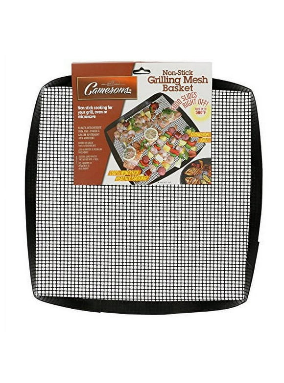 Grilling Basket- 12" x 12" Non Stick, Grilling Basket For Cooking and Barbecues- by Camerons Products