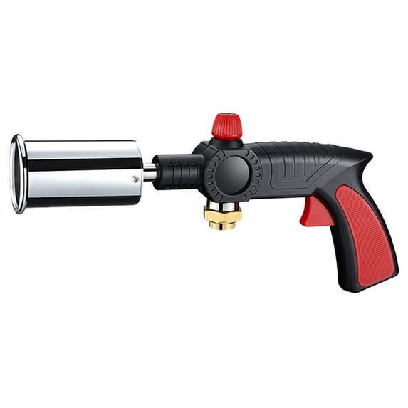 Grilling & Cooking Propane Torch Guns Adjustable Wood Torch Burner For Searing Steak BBQ Welding, Adjustable Flame And Safety Lock, Propane Tank Not Included, 1Pc, Multicolor(Black3,13x6.1")