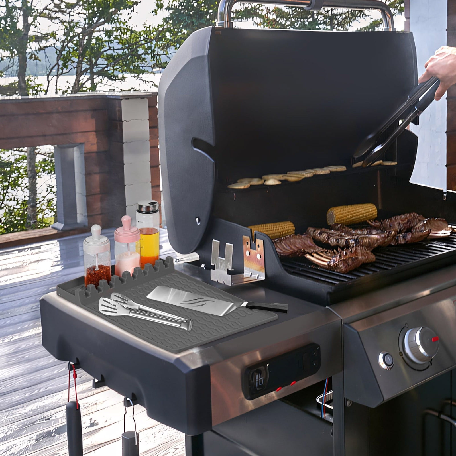 Grilling Mats for Outdoor Grill Fireproof Mat for Fireplace And Brazier