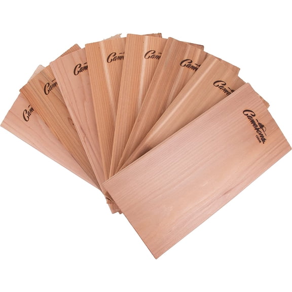 Camerons Cedar Grilling Planks - 8 Pack (5.5"x11.5") - Premium Natural Cedar Wood - Easily Infuse Smoky Flavor into BBQ Salmon, Fish, Meat, Veggies, and More - Grilling Gift Idea