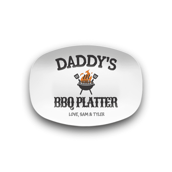 Mardonyx Grilling Platters for Dad - Personalized BBQ Grilling Plate - Custom Father's Day Gift, 1 Count