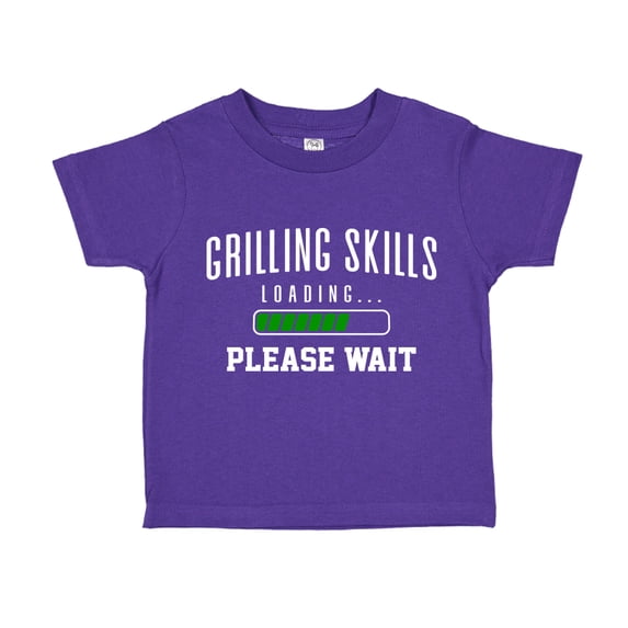 Grilling Skills Loading Please Wait Toddler T-Shirt 4T Purple