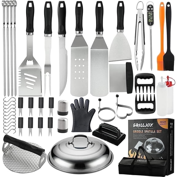 Grilljoy 46PCS Griddle Accessories Kit - Perfect Griddle Gift Set for Blackstone Cooking