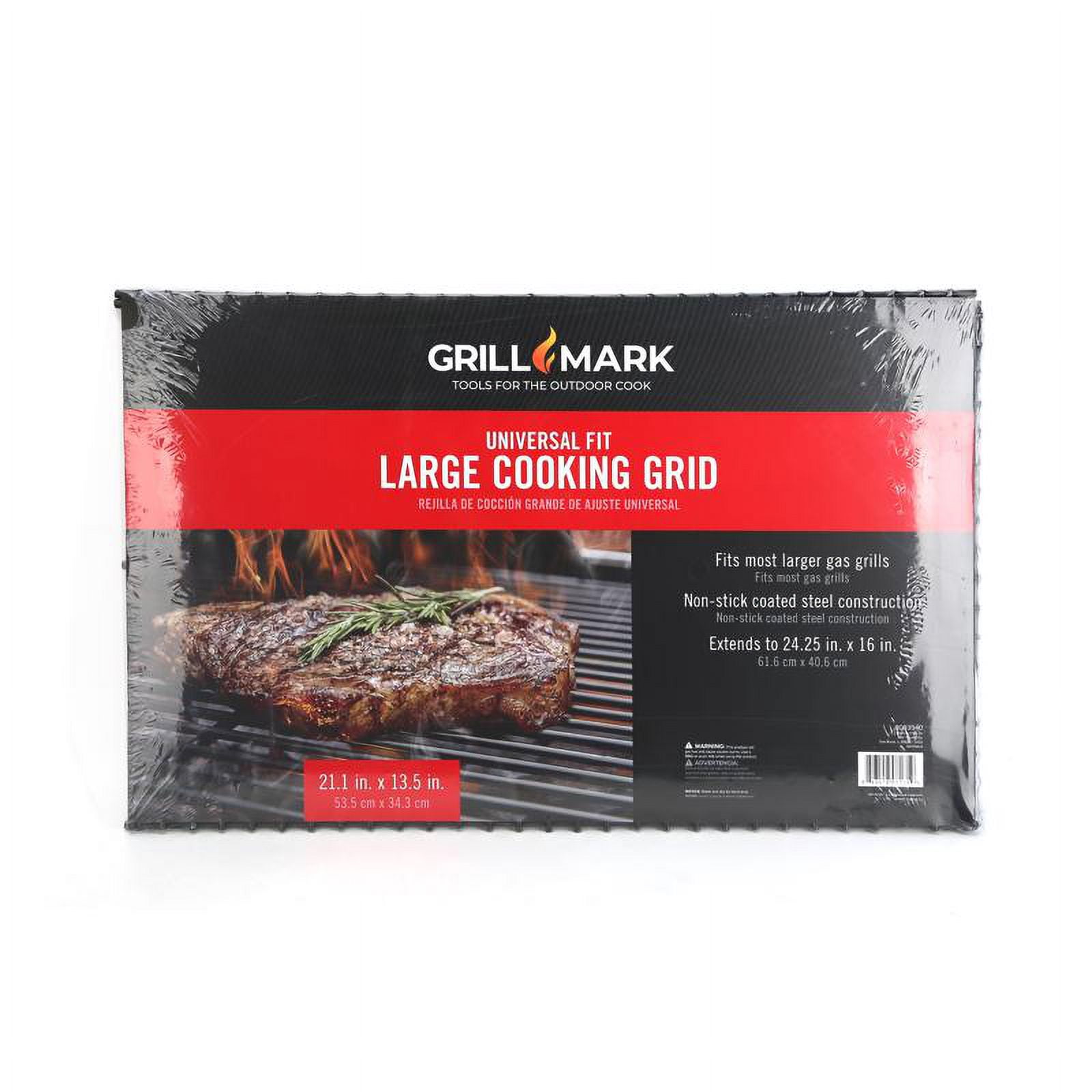 Grill Mark Universal Fit Large Steel Cooking Grid