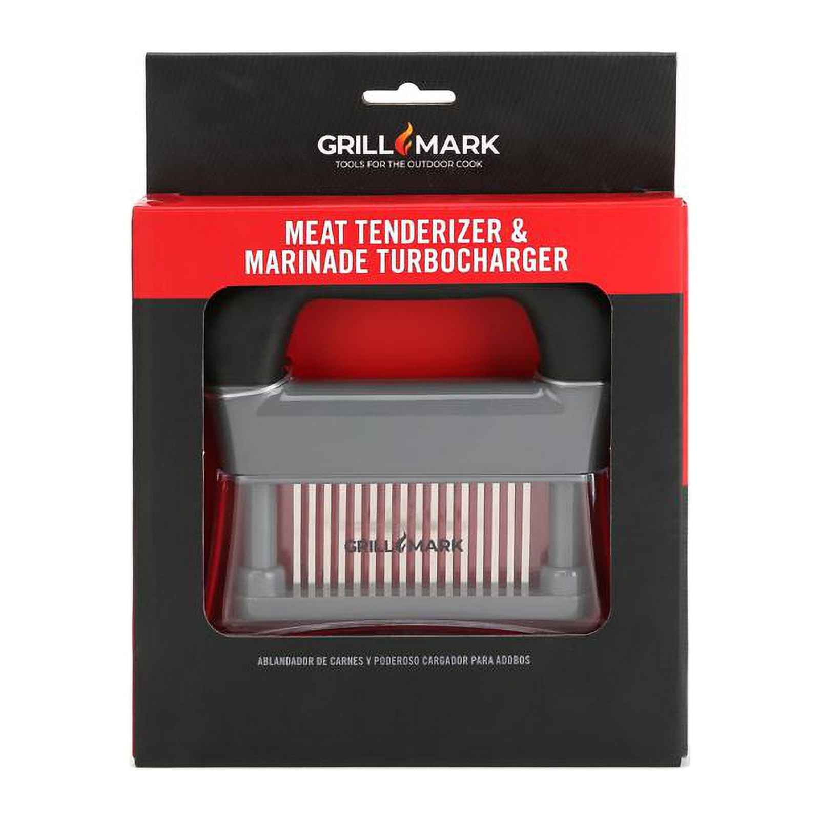 Grillmark Grill Mark 40136ACE Meat Tenderizer, Black/Clear